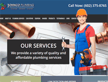 Tablet Screenshot of johncoplumbing.com